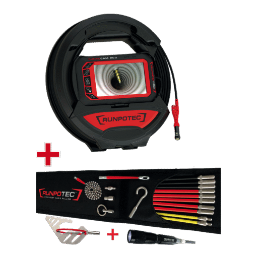 RC3 Câmara de Inspeção digital 15mt + RUNPOSTICKS pack conforto