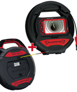 RC3 Câmara de Inspeção digital 15mt + GF3 Fibra de Vidro Ø3mm com contador digital 30mt